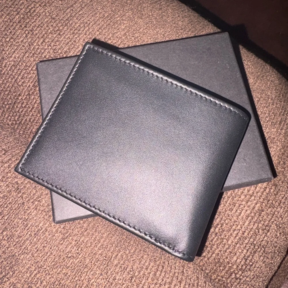 Boss Embossed Black Mens Wallet - Picture 3 of 5